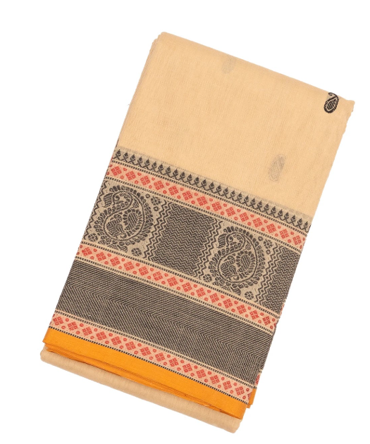 Kanchi cotton saree Orange